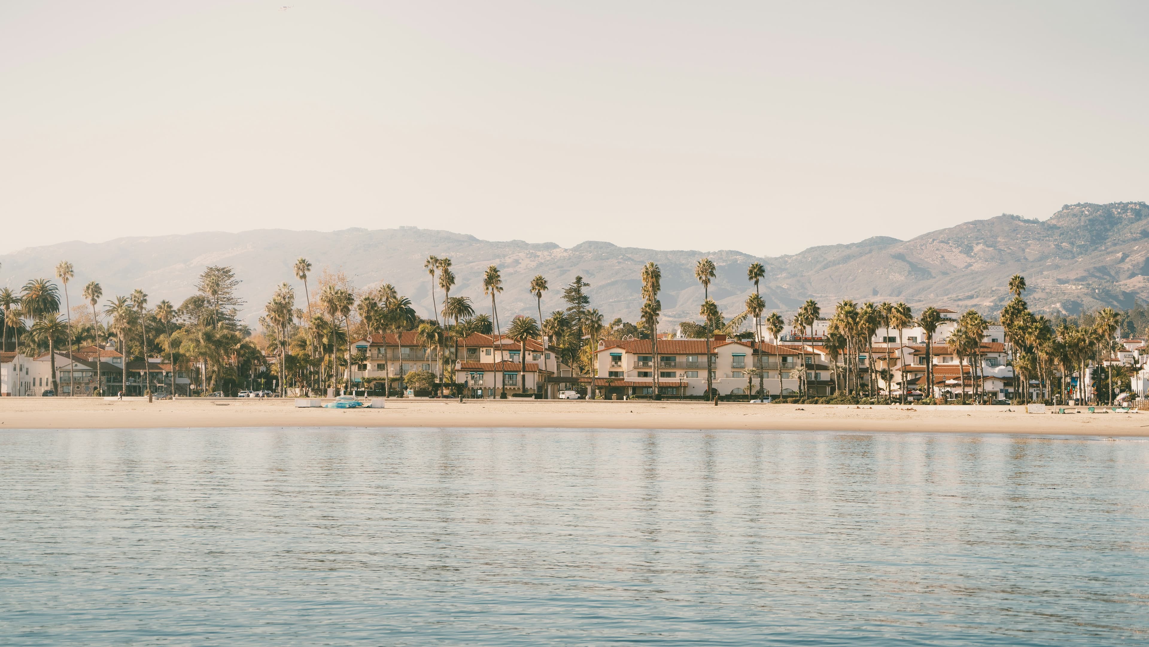 Santa Barbara coastline from the water